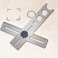 Locator Adjustable Position Ruler Tile Marble Glass Ceramic Floor Drilling Hole Opener Puncher Locator 60cm 1.5mm Thick